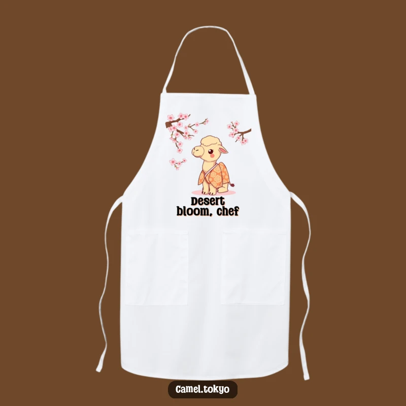 Funny Camel Kimono Apron - Kitchen Chef Cute Blossom Cooking Funny Gift