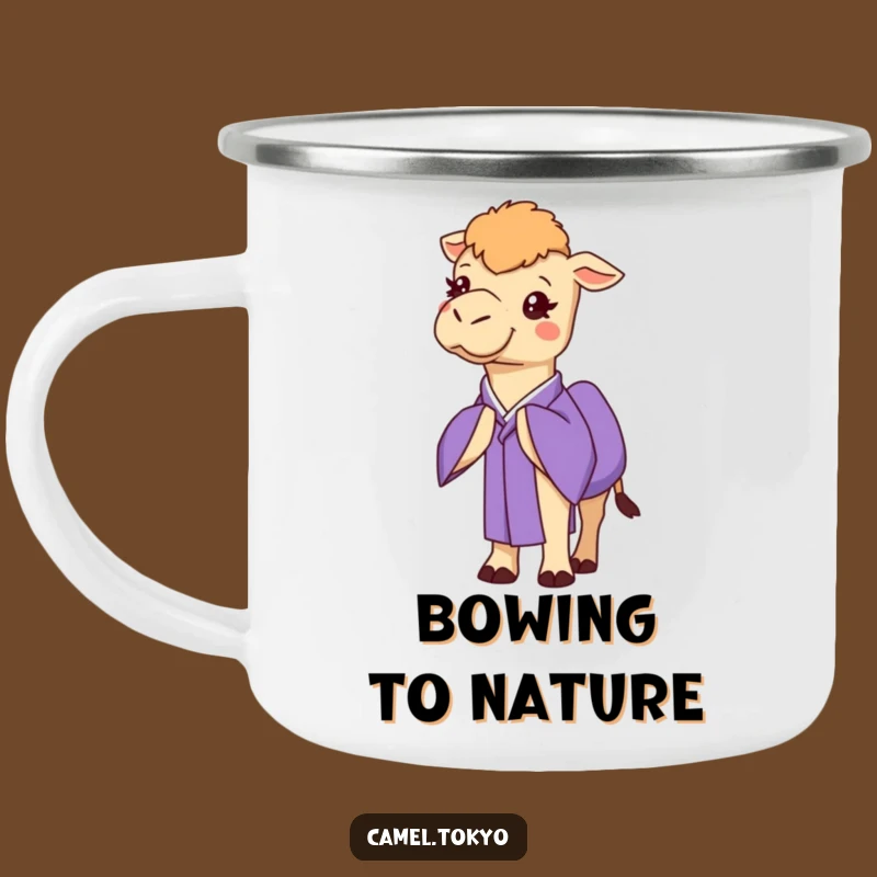 Adventure Funny Camel Kimono Mug - Polite Bow Outdoor Funny Gift