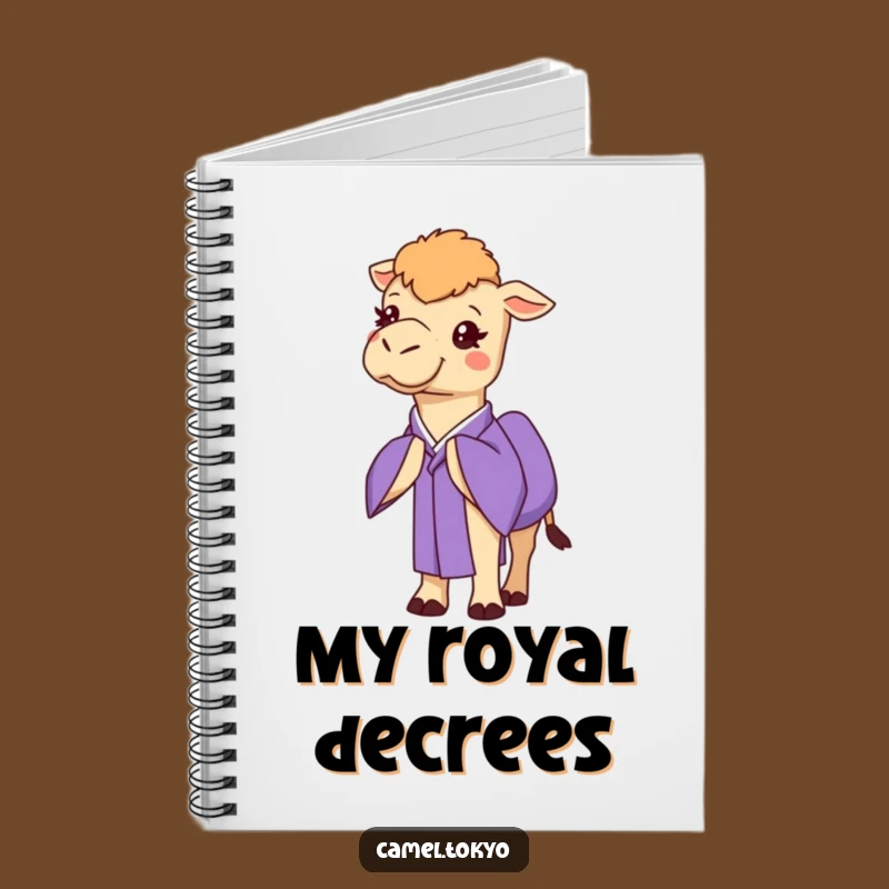 Funny Camel Kimono Notebook - Polite Bow Journal Funny Gift Lines